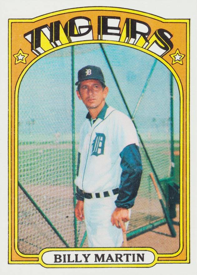 1972 Topps Billy Martin #33 Baseball Card