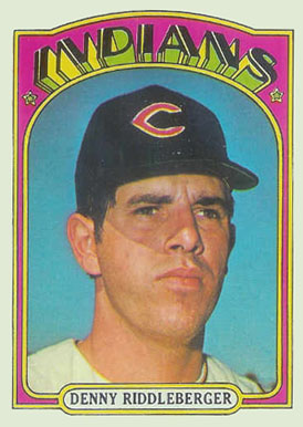 1972 Topps Denny Riddleberger #642 Baseball Card