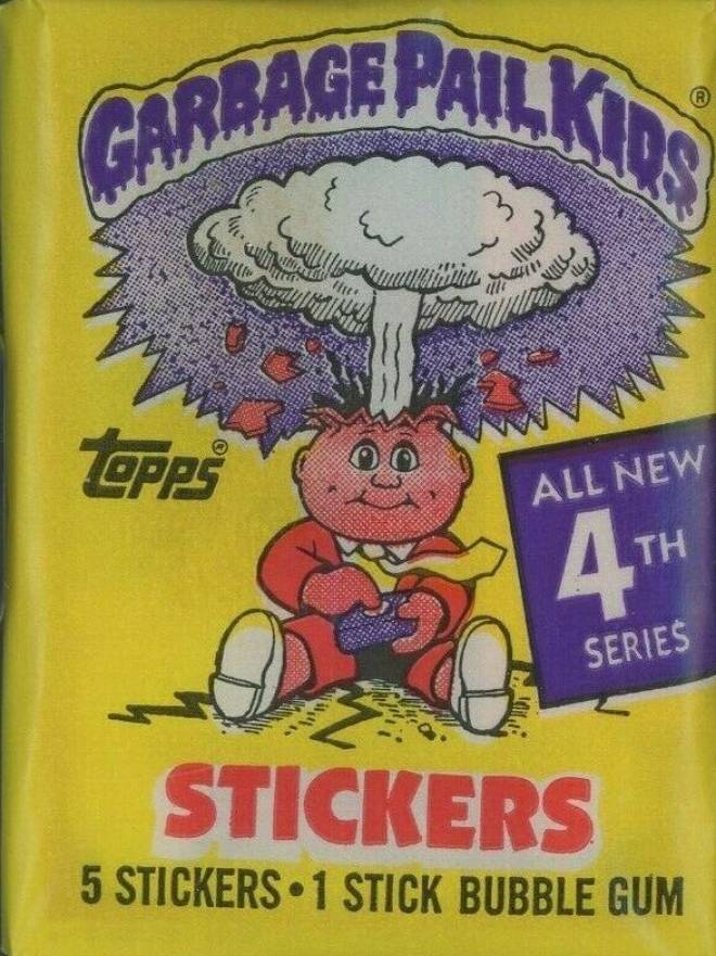 1986 Garbage Pail Kids Stickers Wax Pack #WP-4 Non-Sports Card