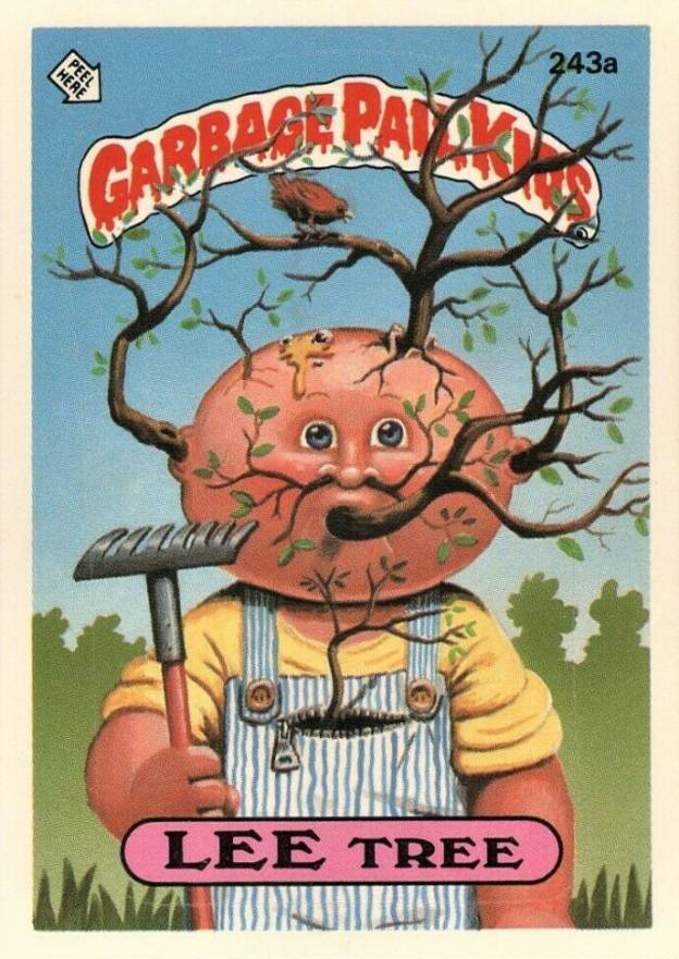 1986 Garbage Pail Kids Stickers Lee Tree #243a Non-Sports Card