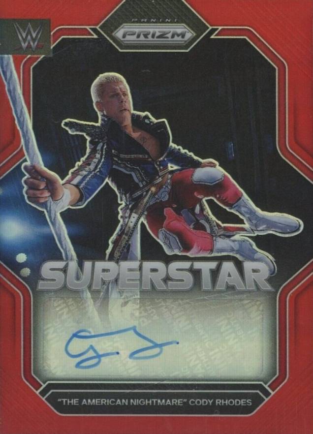 2023 Panini Prizm WWE Superstar Autographs Cody Rhodes #SACRD Other Sports Card