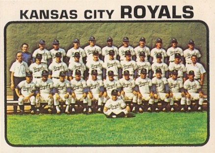 1973 O-Pee-Chee Kansas City Royals Team #347 Baseball Card