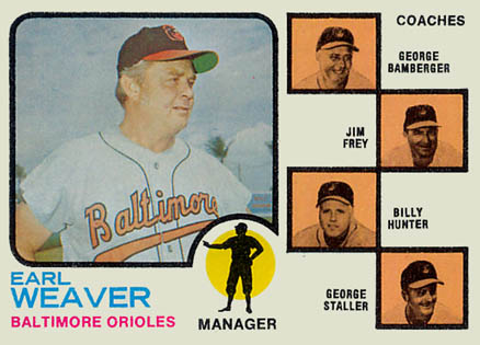 1973 O-Pee-Chee Orioles Manager/Coaches #136o Baseball Card