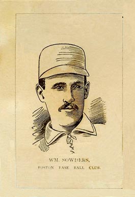 1889 Number 7 Cigars / Diamond S Cigars Wm. Sowders # Baseball Card