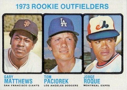 1973 Topps Rookie Outfielders #606 Baseball Card