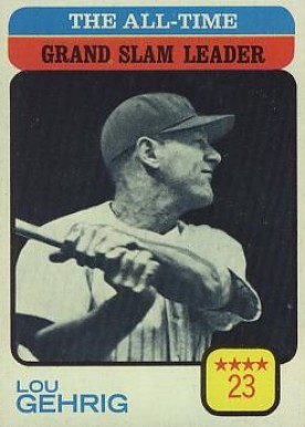 1973 Topps All Time Grand Slam Leader #472 Baseball Card