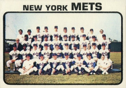 1973 Topps New York Mets Team #389 Baseball Card