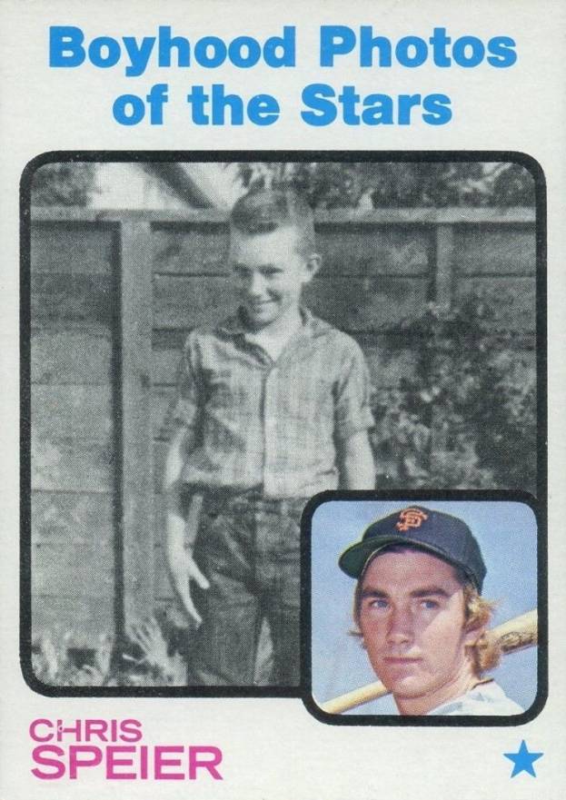 1973 Topps Chris Speier #345 Baseball Card