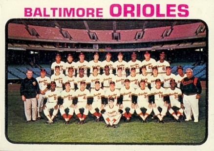 1973 Topps Baltimore Orioles Team #278 Baseball Card