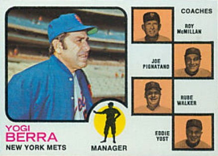 1973 Topps Mets Manager/ Coaches #257b Baseball Card