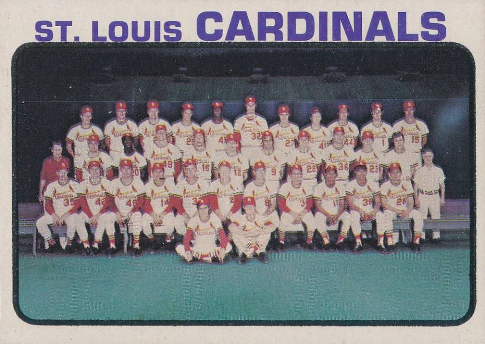 1973 Topps St Louis Cardinals Team #219 Baseball Card