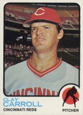 1973 Topps Clay Carroll #195 Baseball Card