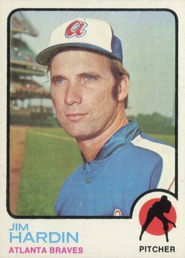 1973 Topps Jim Hardin #124 Baseball Card