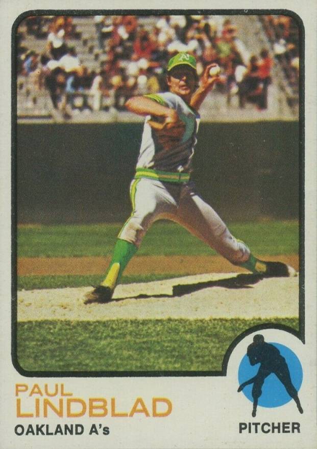 1973 Topps Paul Lindblad #406 Baseball Card