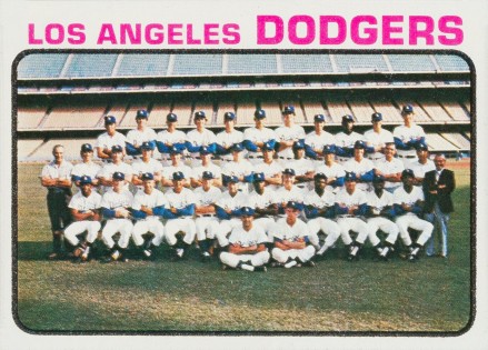 1973 Topps Los Angeles Dodgers Team #91 Baseball Card