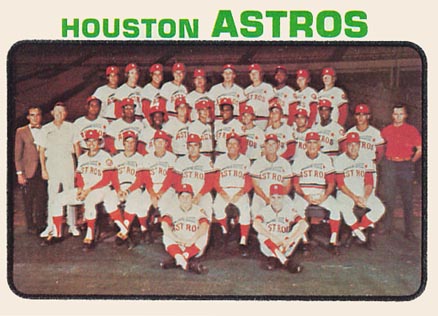 1973 Topps Houston Astros Team #158 Baseball Card