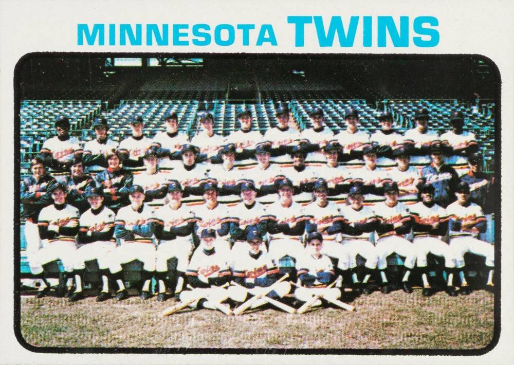 1973 Topps Minnesota Twins Team #654 Baseball Card