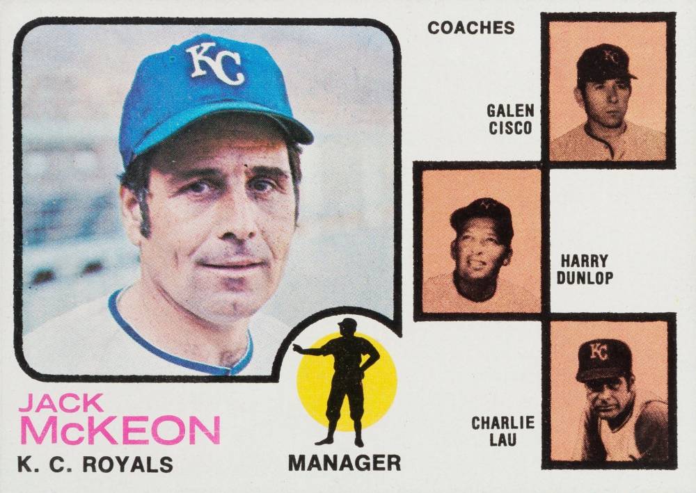 1973 Topps Royals Manager/Coaches #593 Baseball Card