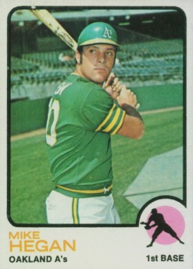 1973 Topps Mike Hegan #382 Baseball Card