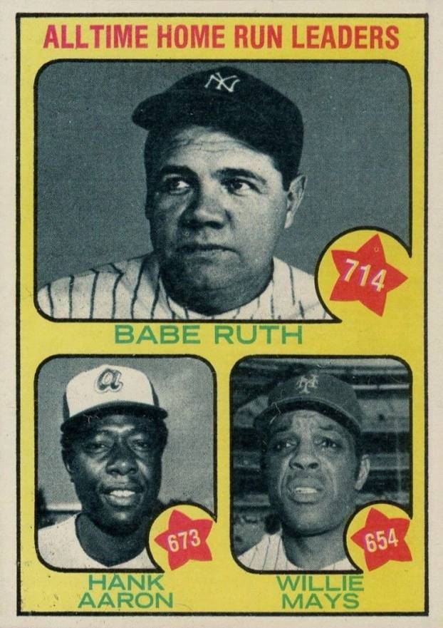 1973 Topps All Time Home Run Leaders #1 Baseball Card