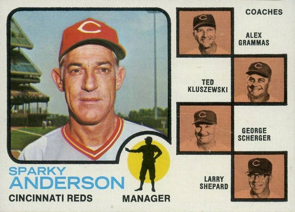 1973 Topps Reds Manager/ Coaches #296 Baseball Card