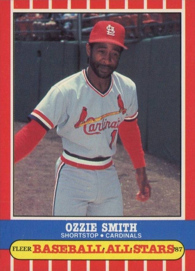 1987 Fleer Baseball All-Stars Ozzie Smith #41 Baseball Card