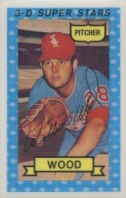 1974 Kellogg's Kelloggs Wilbur Wood #34a Baseball Card