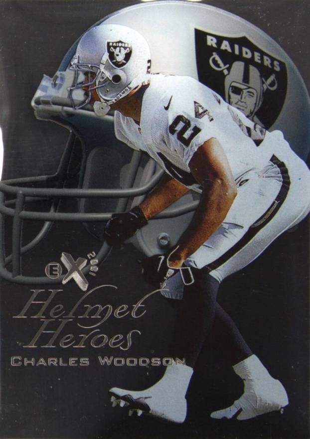 1998 Skybox E-X2001 Helmet Heroes Charles Woodson #19 Football Card