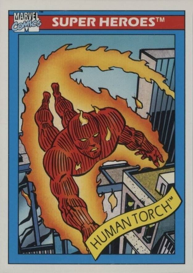 1990 Marvel Universe Human Torch #33 Non-Sports Card
