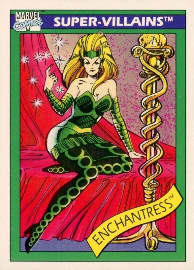 1990 Marvel Universe Enchantress #62 Non-Sports Card