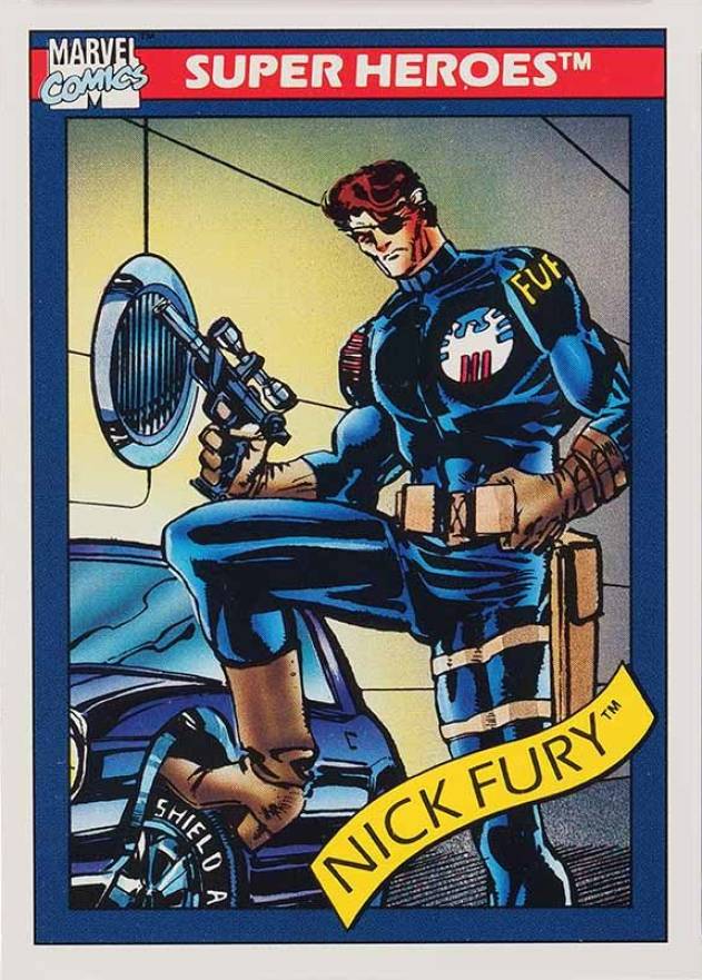 1990 Marvel Universe Nick Fury #5 Non-Sports Card
