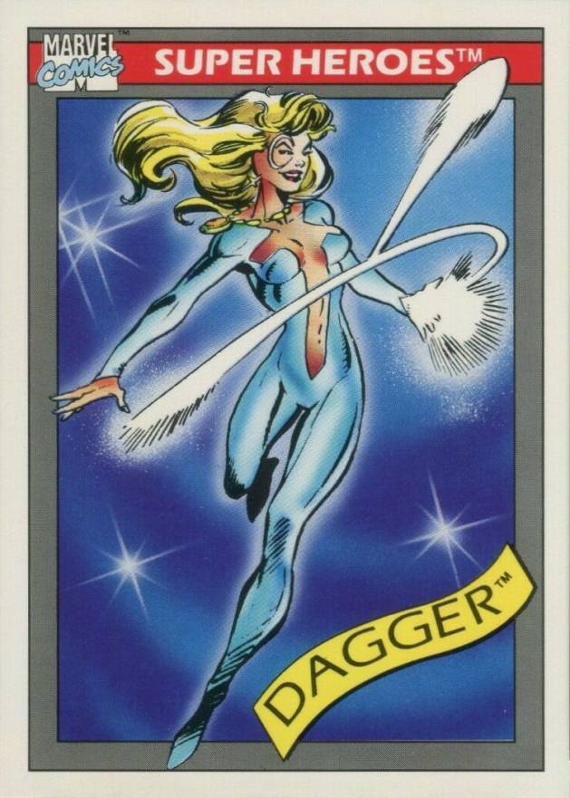 1990 Marvel Universe Dagger #14 Non-Sports Card