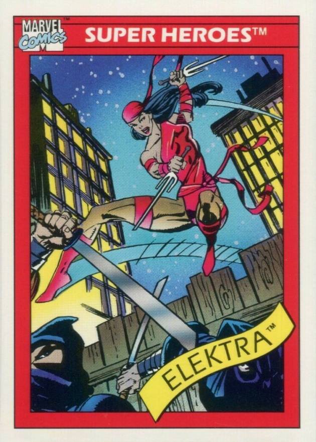 1990 Marvel Universe Elektra #49 Non-Sports Card