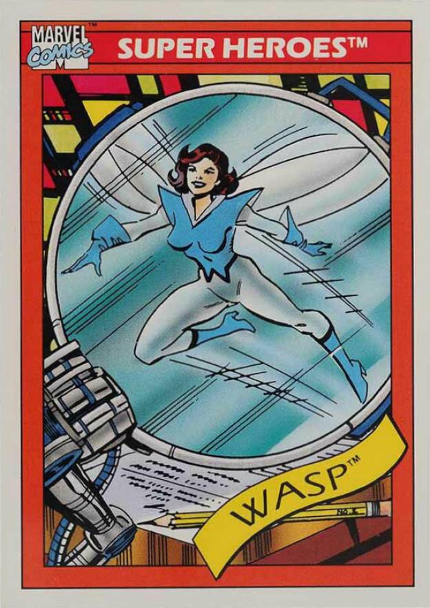 1990 Marvel Universe Wasp #51 Non-Sports Card