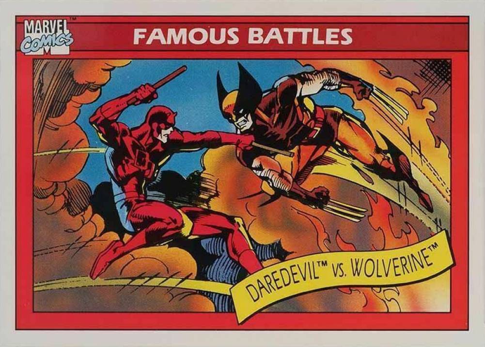 1990 Marvel Universe Wolverine vs. Daredevil #109 Non-Sports Card