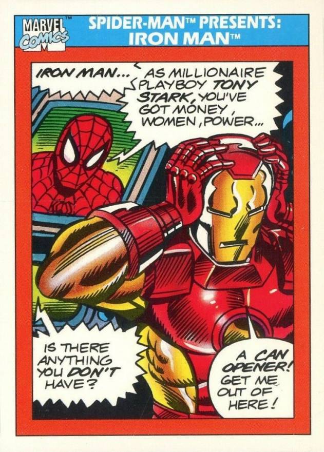1990 Marvel Universe Iron Man #159 Non-Sports Card