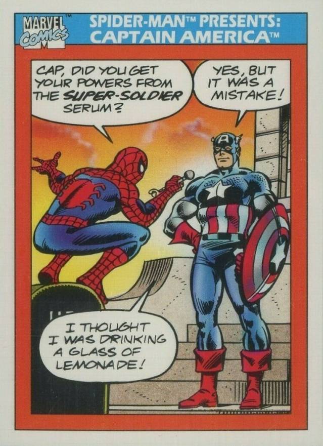 1990 Marvel Universe Captain America #157 Non-Sports Card