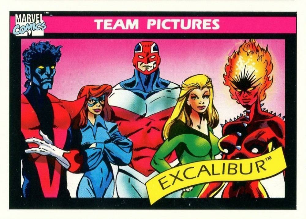 1990 Marvel Universe Excalibur #144 Non-Sports Card
