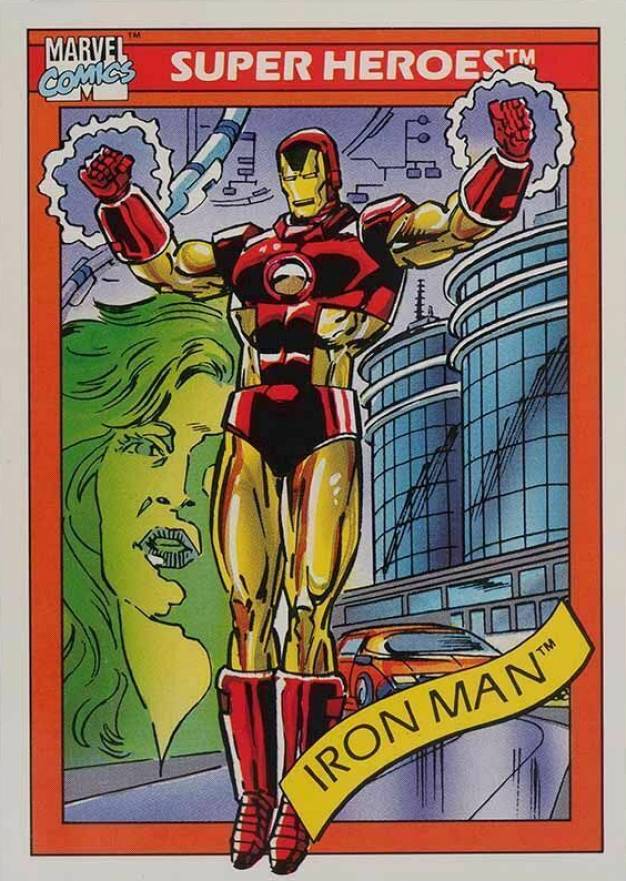1990 Marvel Universe Iron Man #42 Non-Sports Card