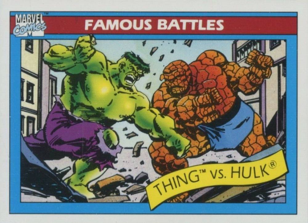 1990 Marvel Universe The Thing vs. The Hulk #88 Non-Sports Card