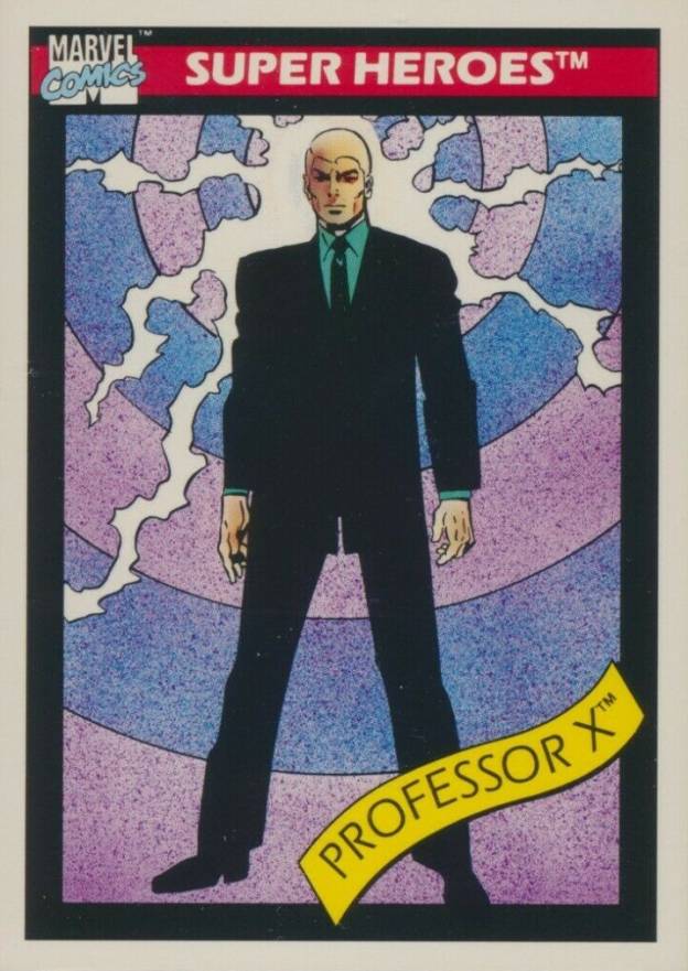 1990 Marvel Universe Professor X #7 Non-Sports Card