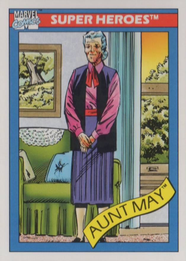 1990 Marvel Universe Aunt May #28 Non-Sports Card