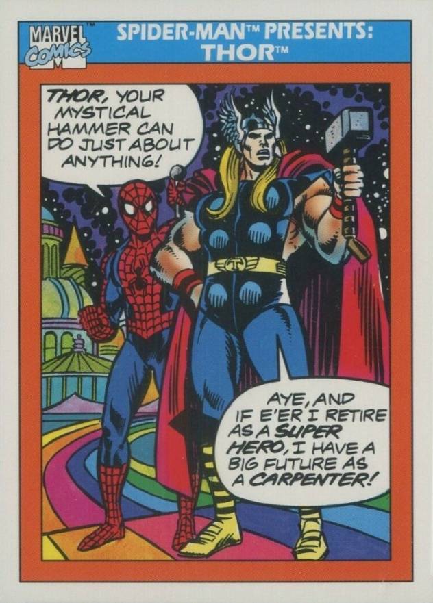1990 Marvel Universe Thor #154 Non-Sports Card