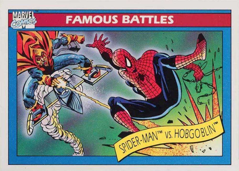 1990 Marvel Universe Spider-Man vs Hobgoblin #112 Non-Sports Card