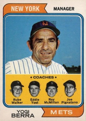 1974 O-Pee-Chee Mets Mgr./Coaches #179 Baseball Card