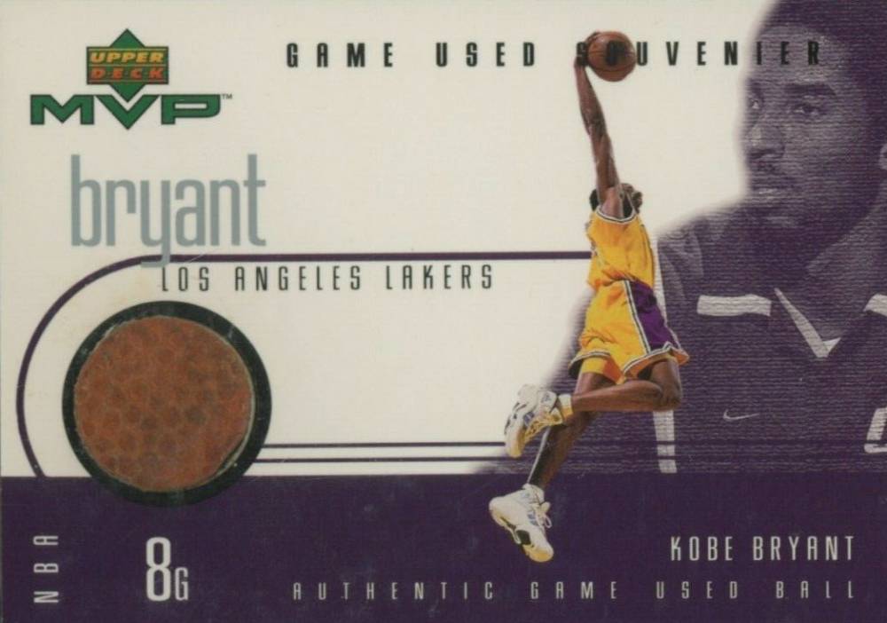 1999 Upper Deck MVP Game-Used Souvenir Kobe Bryant #KB-S Basketball Card