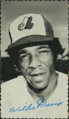 1974 Topps Deckle Edge Willie Davis #42 Baseball Card