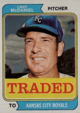 1974 Topps Traded Lindy McDaniel #182T Baseball Card