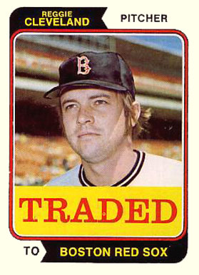 1974 Topps Traded Reggie Cleveland #175T Baseball Card