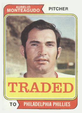 1974 Topps Traded Aurelio Monteagudo #139T Baseball Card